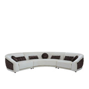 Olivia Beige Brown Sectional