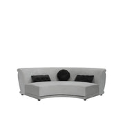 Olivia Light Gray Black Luxury Sectional