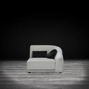 Olivia Light Gray Black Modern Sectional