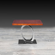 Onyx Maple Silver Modern End Table