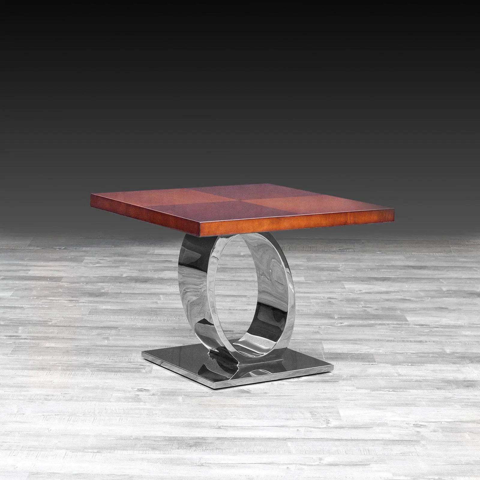 Onyx Maple Silver Stylish End Table