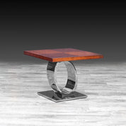 Onyx Maple Silver Stylish End Table