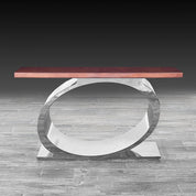 Onyx Silver Maple Modern Console Table