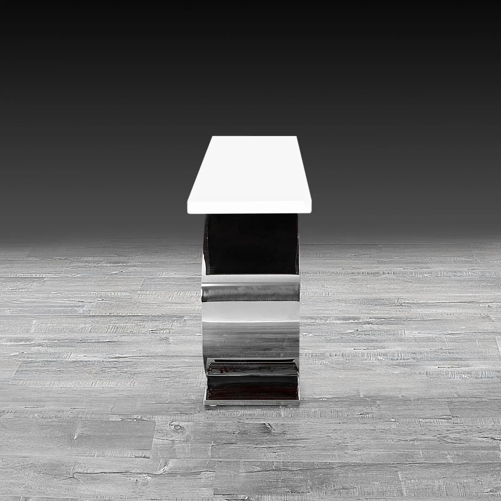 Onyx Silver White Roberto Grassie Console Table