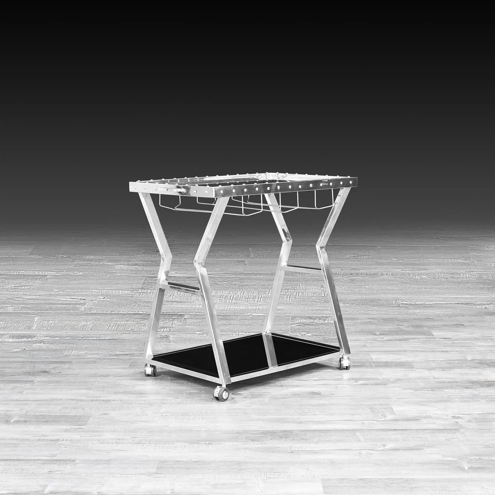 Oslo Silver Roberto Grassie Bar Cart