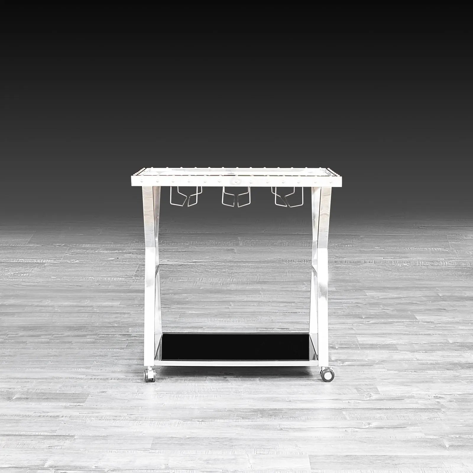 Oslo Silver Stylish Bar Cart