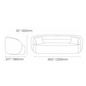 Pietra Sofa Large Line Drawing