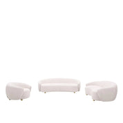 Primo White Ax Sofa Set