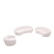 Primo White Stylish Sofa Set