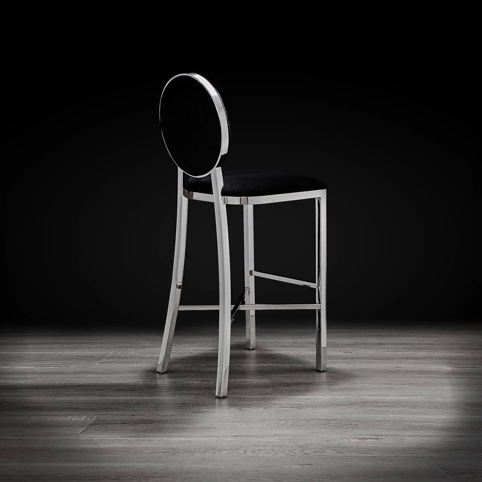 Regina Black Luxury Bar Stool