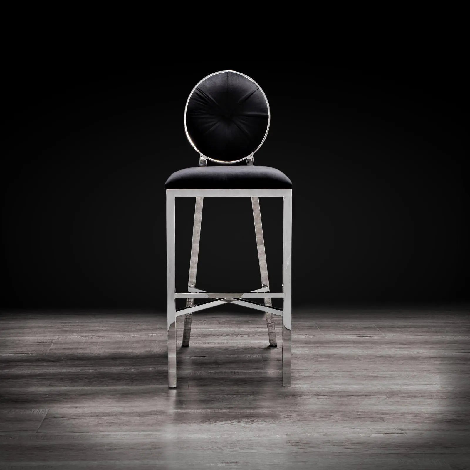 Regina Black Modern Bar Stool