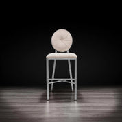 Regina Silver Beige Modern Counter Stool