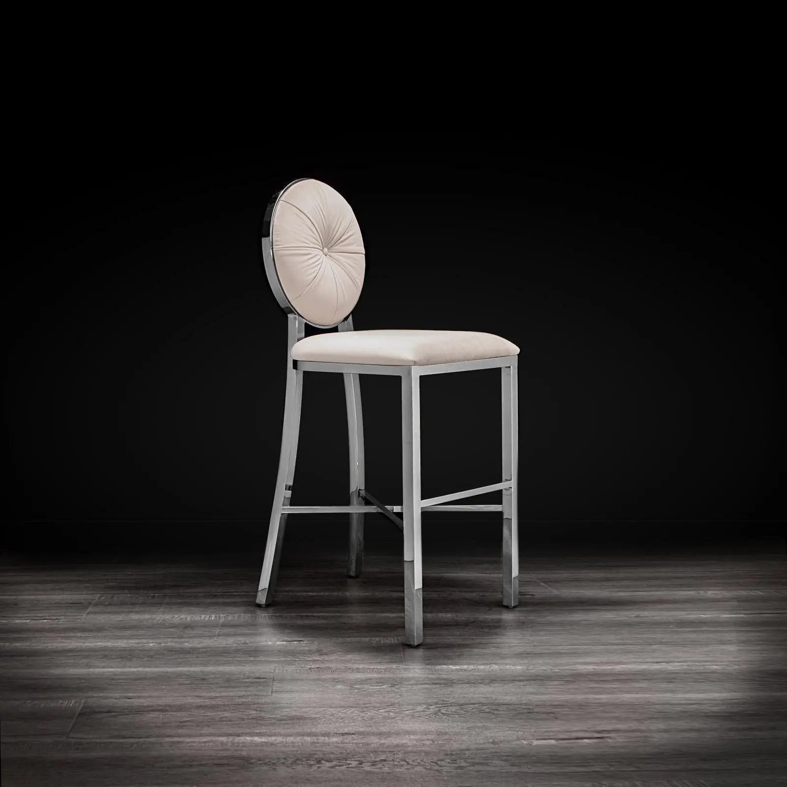 Regina Silver Beige Stylish Counter Stool