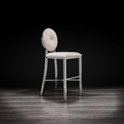 Regina Silver Beige Stylish Counter Stool