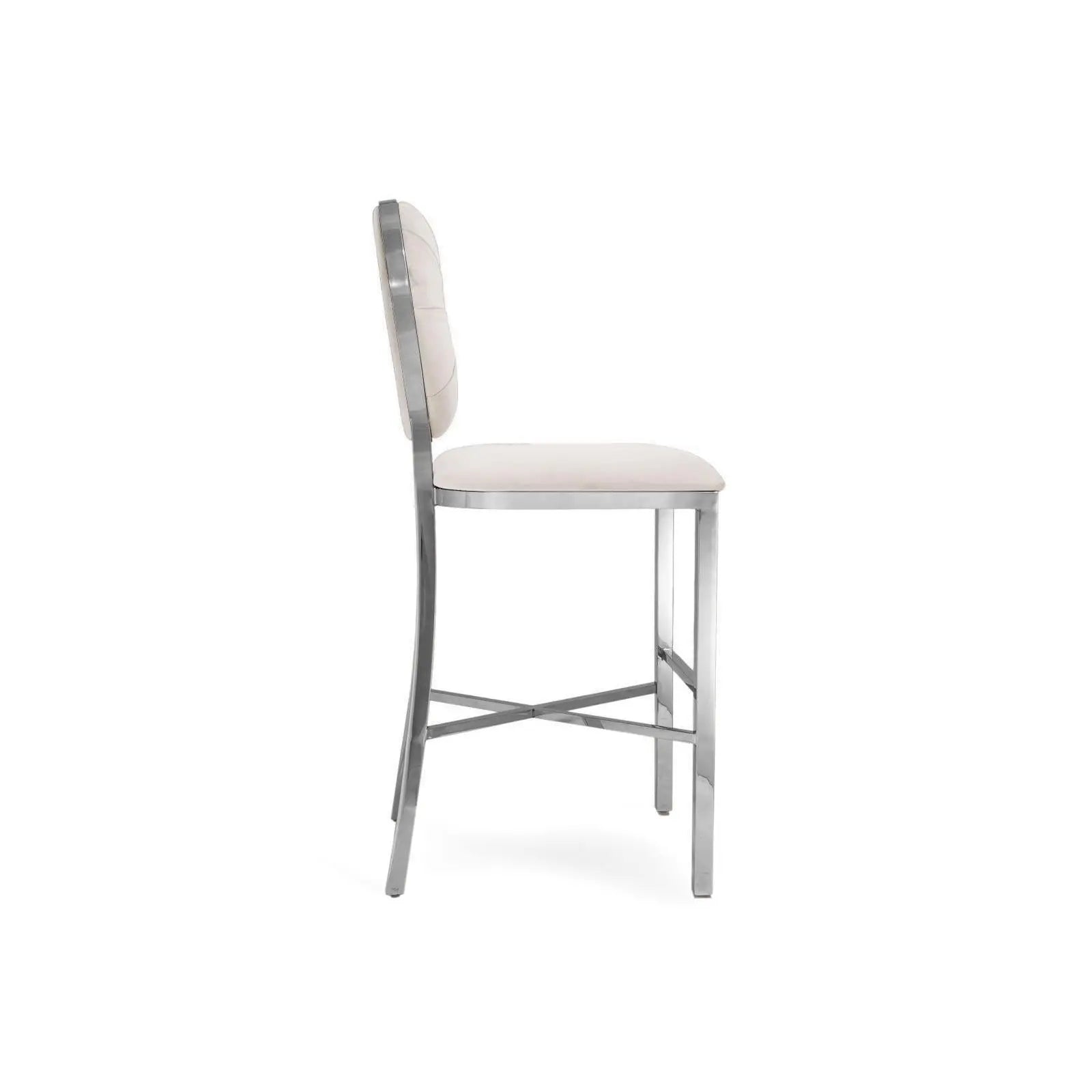 Regina Silver Beige Stylish Counter Stool