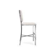 Regina Silver Beige Stylish Counter Stool