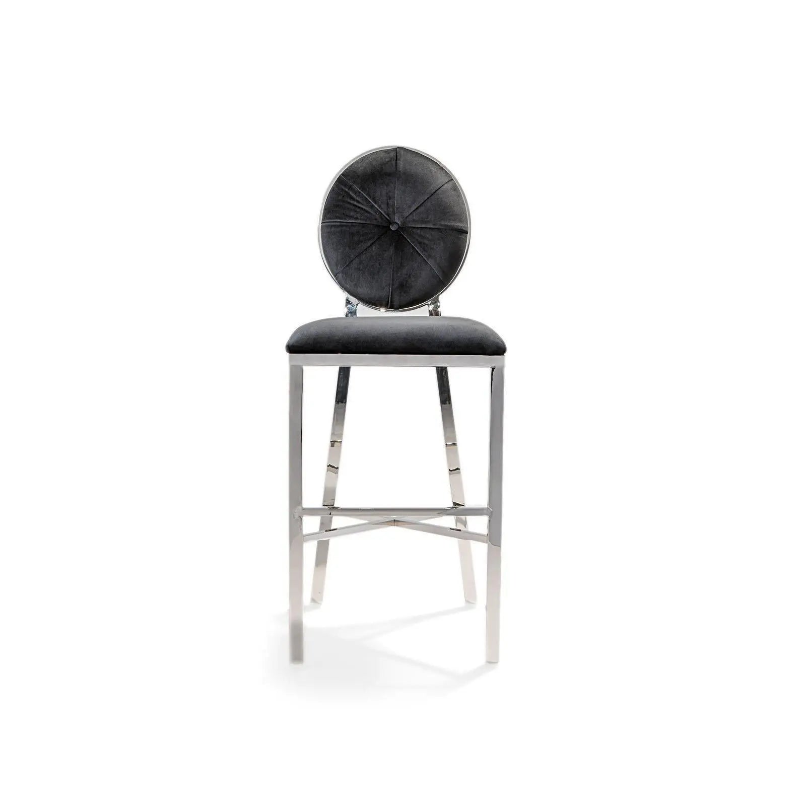 Regina Silver Black Counter Stool