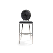 Regina Silver Black Counter Stool