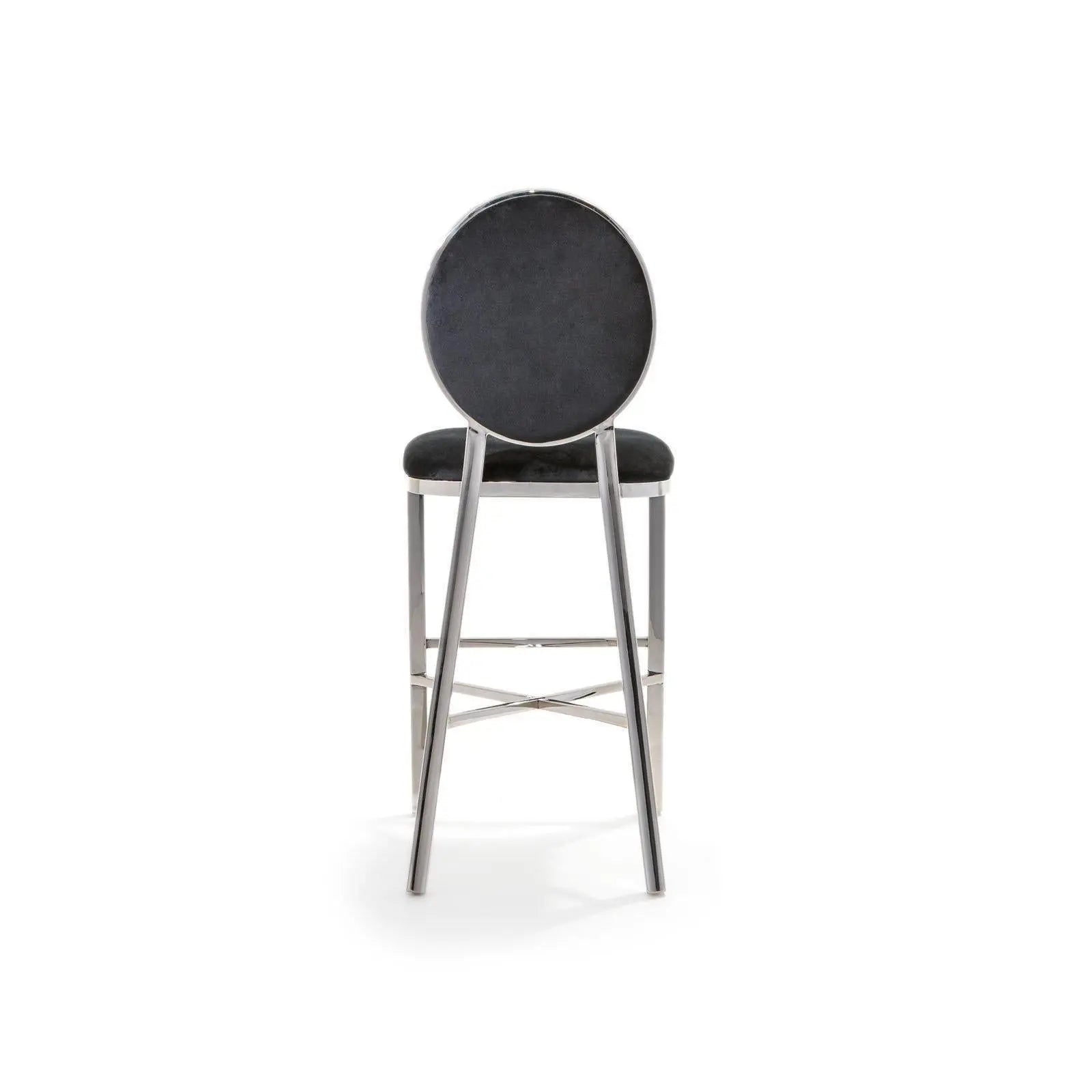 Regina Silver Black Luxury Counter Stool