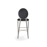 Regina Silver Black Luxury Counter Stool