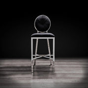 Regina Silver Black Luxury Counter Stool