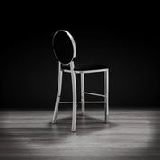 Regina Silver Black Roberto Grassie Counter Stool