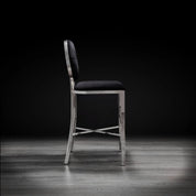 Regina Silver Black Stylish Counter Stool