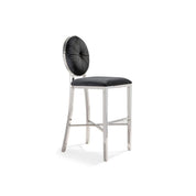 Regina Silver Black Stylish Counter Stool