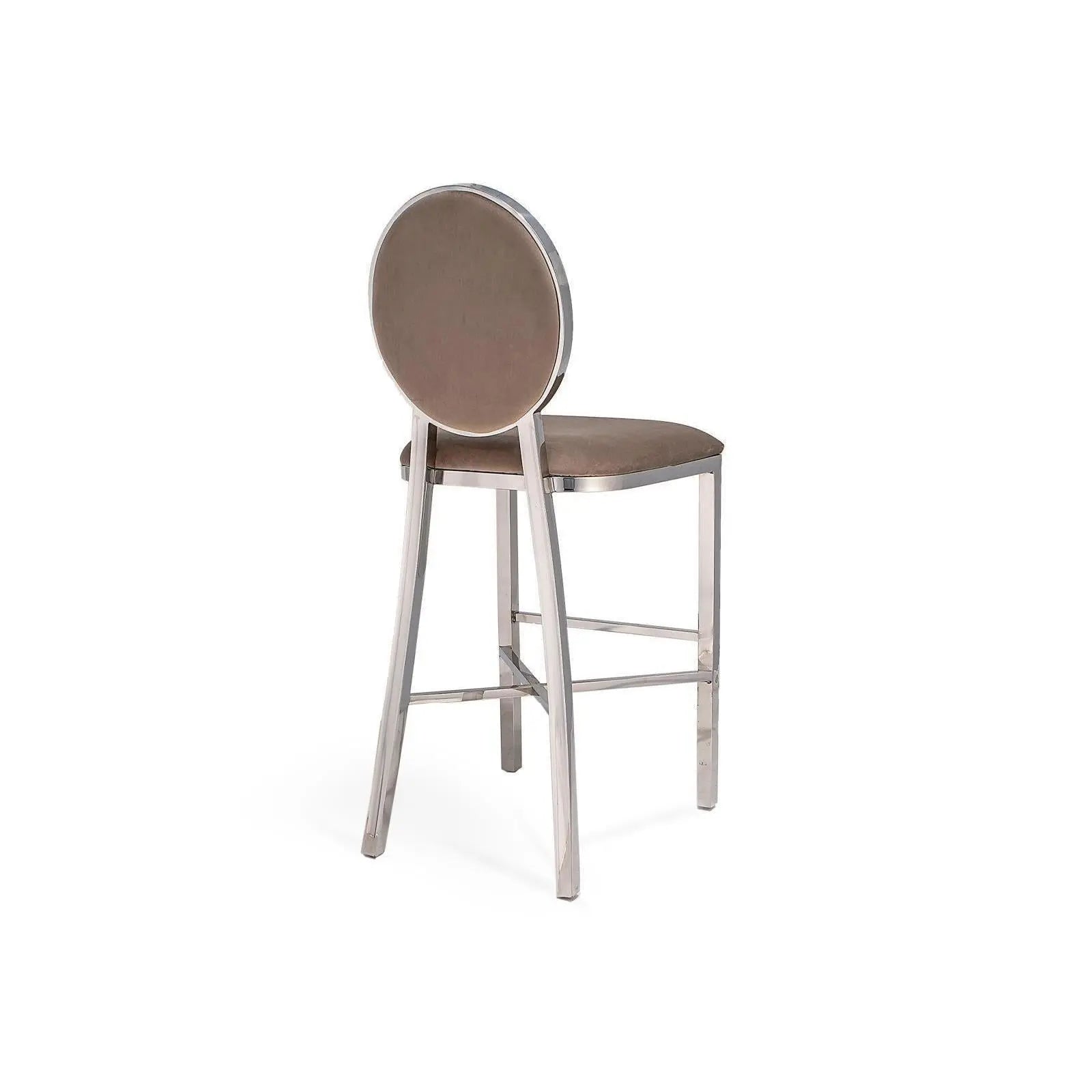 Regina Silver Taupe Luxury Counter Stool