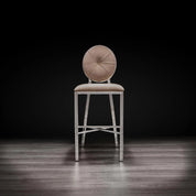 Regina Silver Taupe Modern Counter Stool
