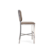 Regina Silver Taupe Roberto Grassie Counter Stool