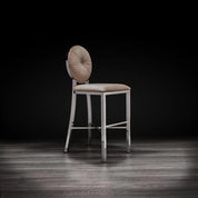 Regina Silver Taupe Stylish Counter Stool