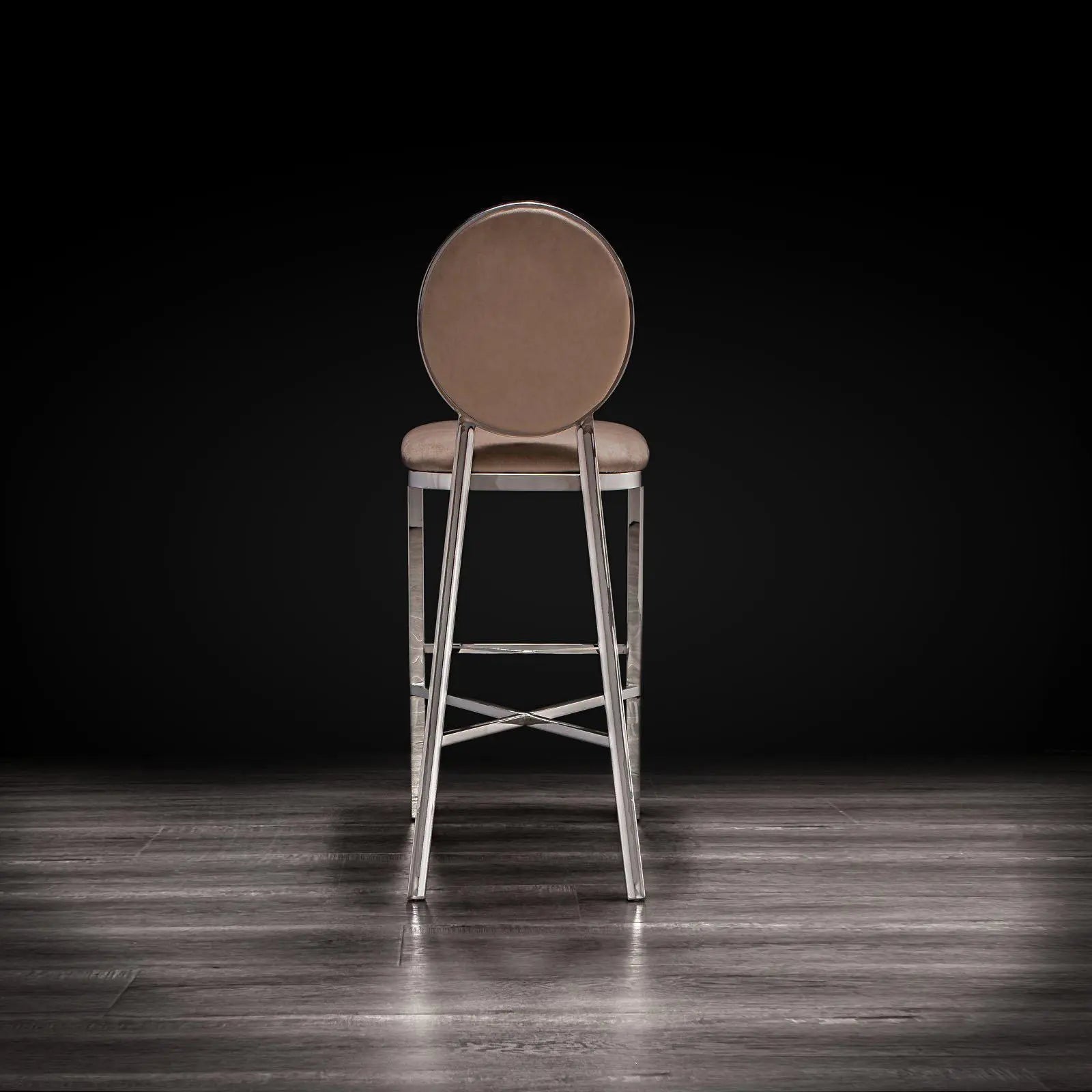 Regina Taupe Modern Bar Stool
