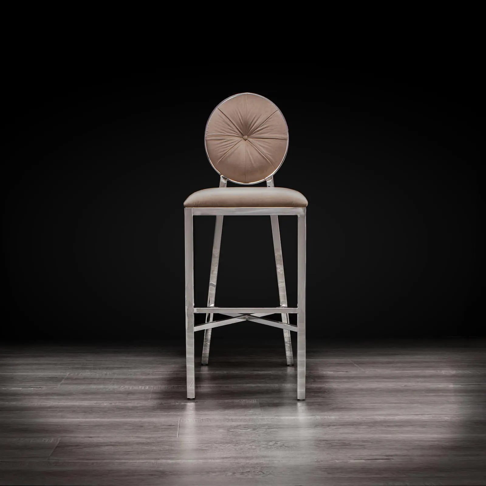 Regina Taupe Modern Bar Stool