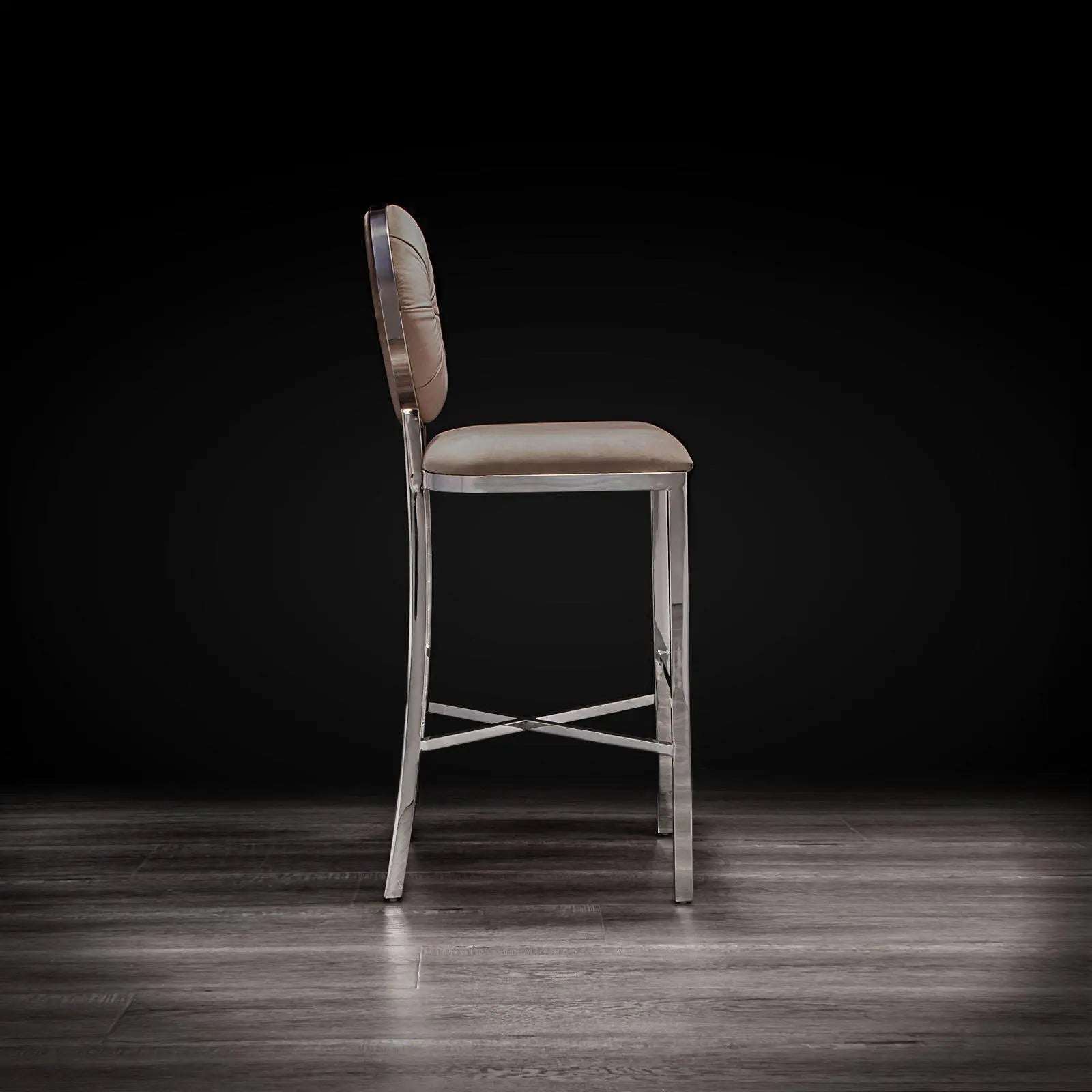 Regina Taupe Roberto Grassie Bar Stool
