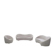 Riccardo Light Gray Modern Sofa Set