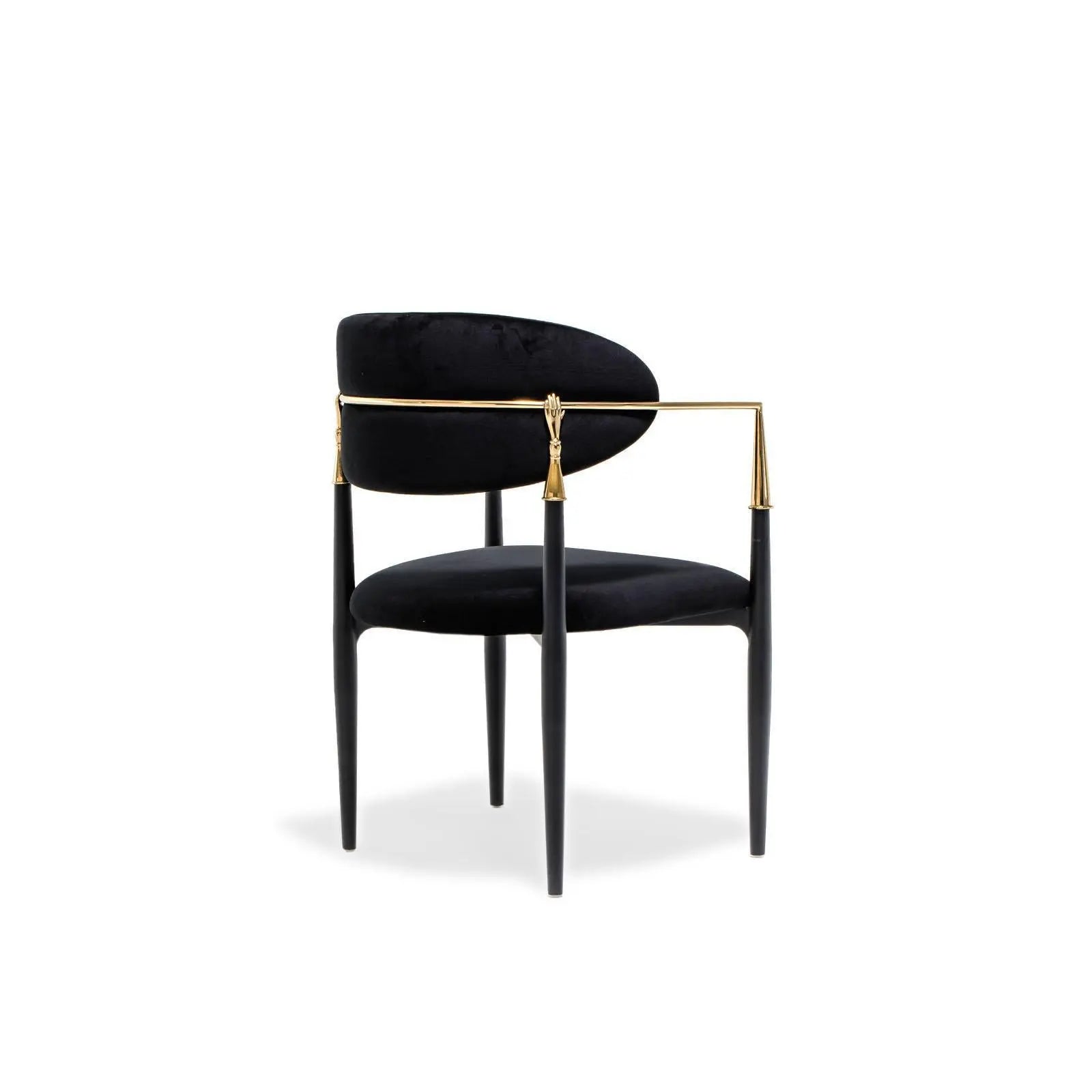 Roubi Cg Black Luxury Dining Chair