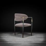 Roubi Chg Taupe Luxury Dining Chair