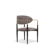 Roubi Chg Taupe Luxury Dining Chair