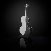 Solo Cello Silver Modern Sculpture
