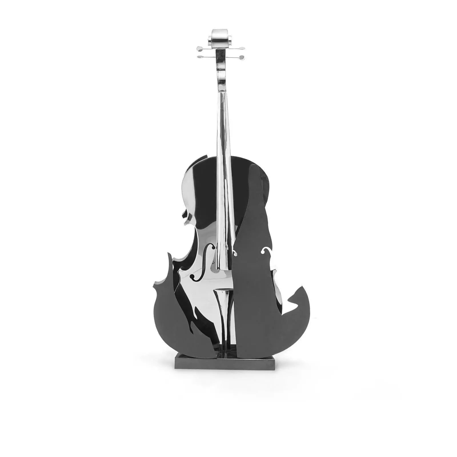 Solo Cello Silver Sculpture