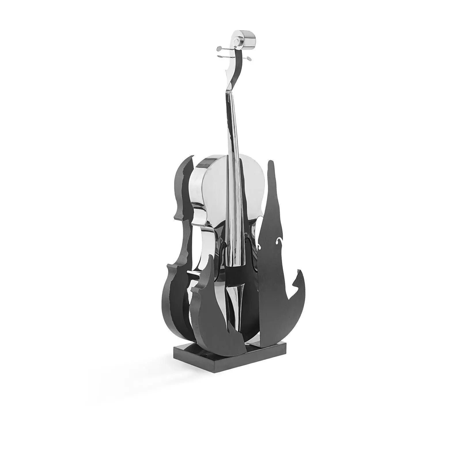 Solo Cello Silver Stylish Sculpture