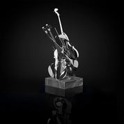 Solo Violin Silver Modern Sculpture
