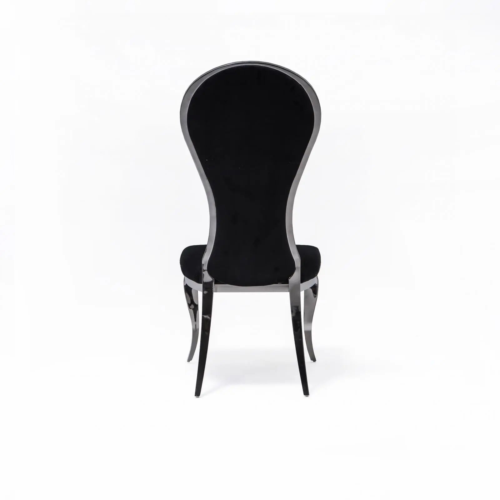 Sophia Silver Black Modern Dining Chair