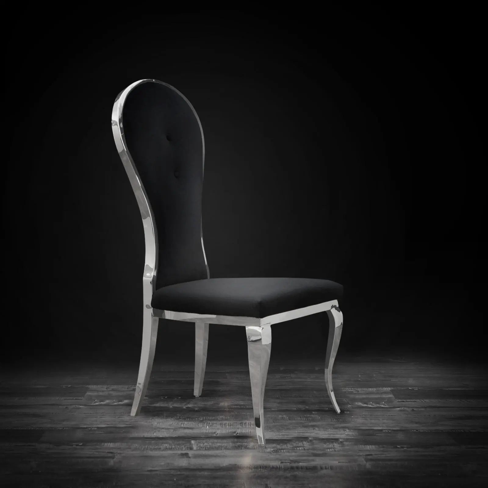 Sophia Silver Black Modern Dining Chair