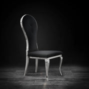 Sophia Silver Black Modern Dining Chair