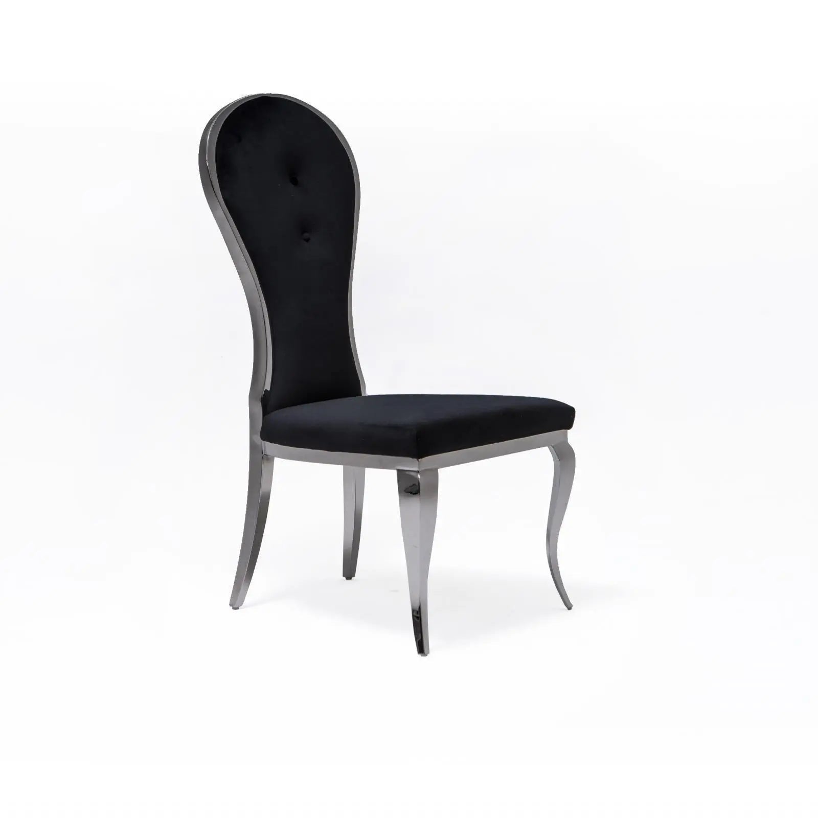 Sophia Silver Black Stylish Dining Chair