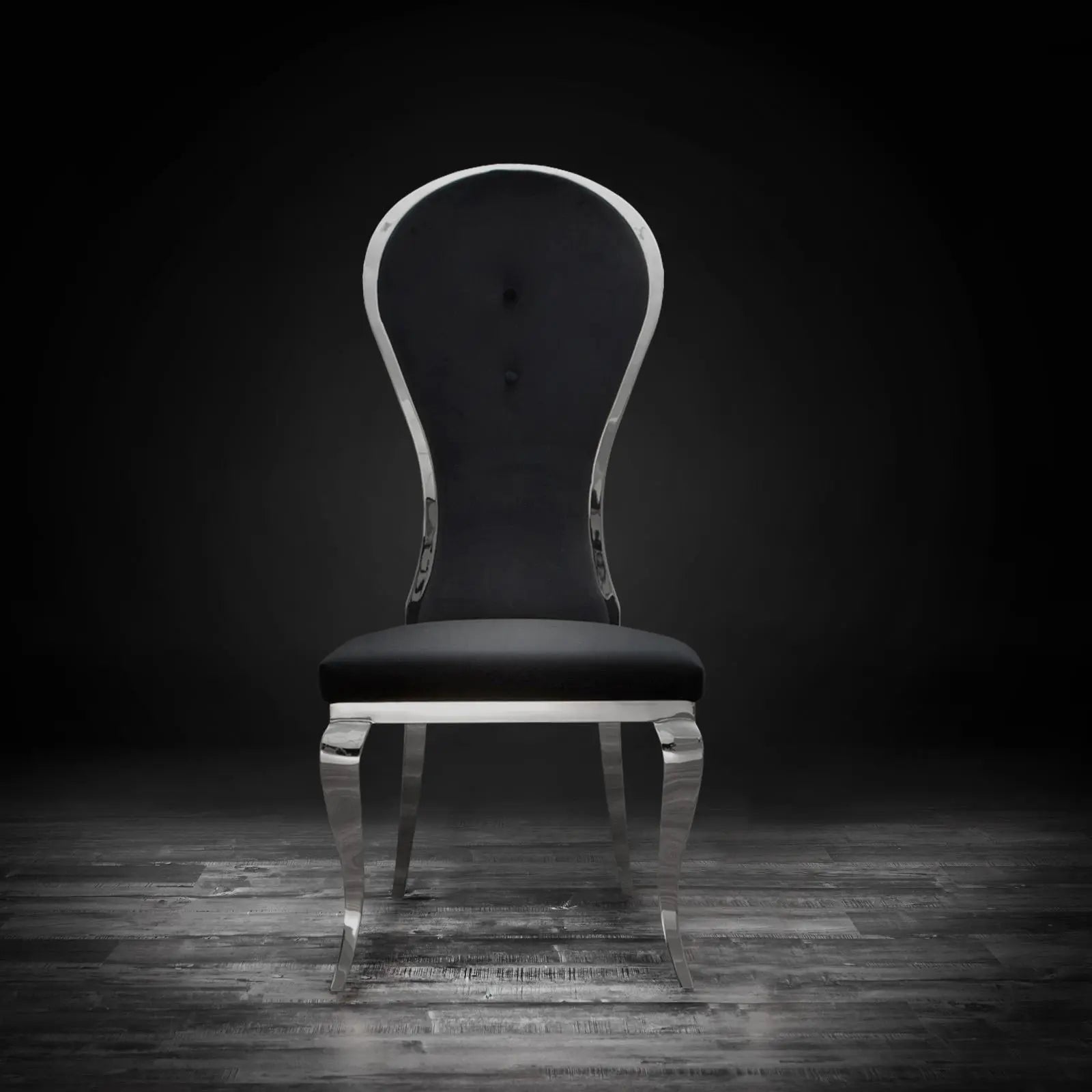 Sophia Silver Black Stylish Dining Chair