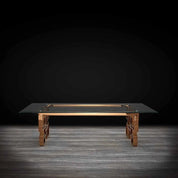 Spectra Rectangular Rose Gold Polished Stainless Steel Base