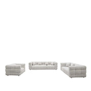 Theo Light Gray Modern Sofa Set